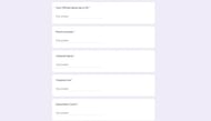 Google Form application for Partner Program